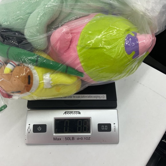 Nickelodeon Spongebob Patrick Plankton Green Stuffed Animal Plush Lot - Picture 9 of 10